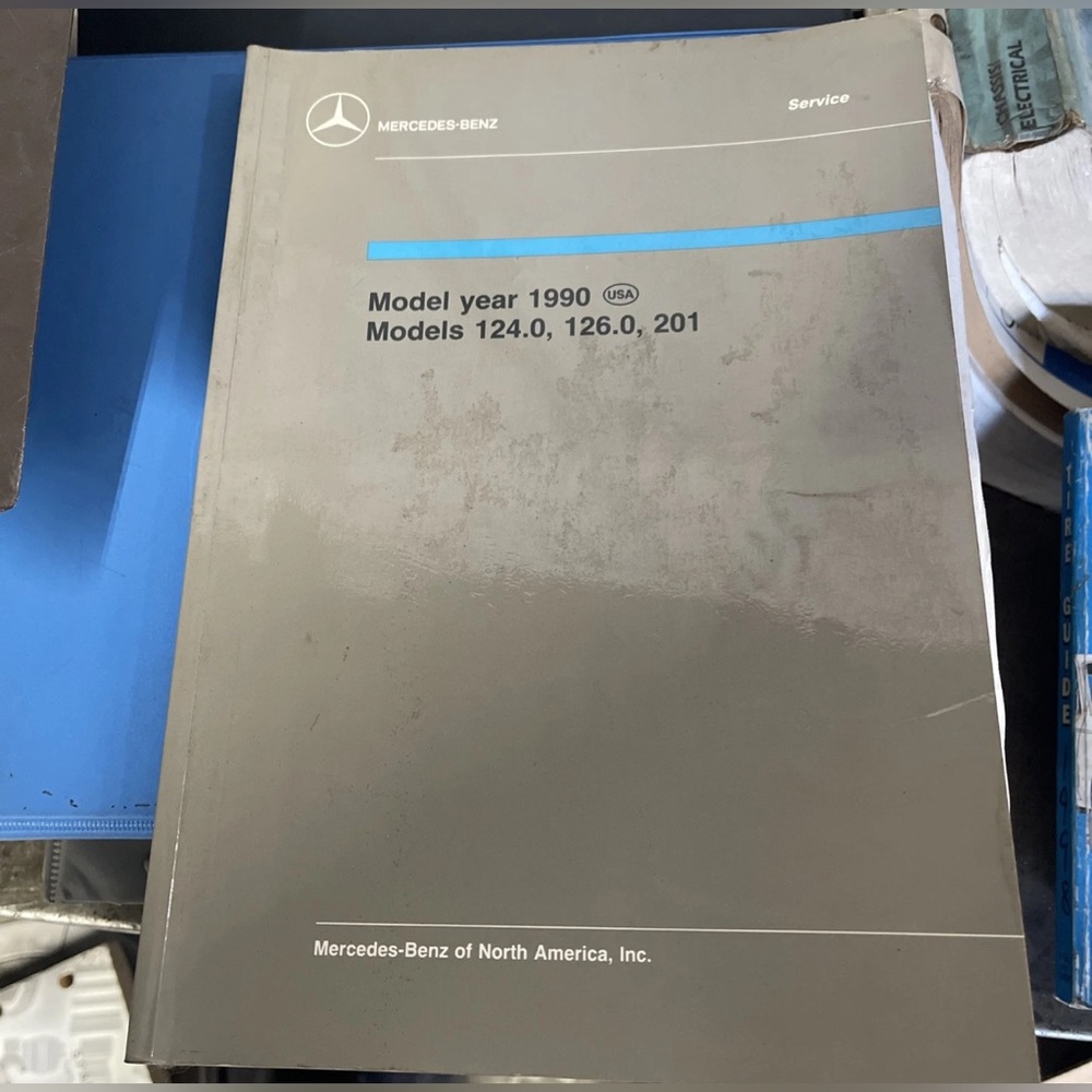 Mercedes Benz 1990 Model Year W124 W126 W201 Introduction To Service Manual